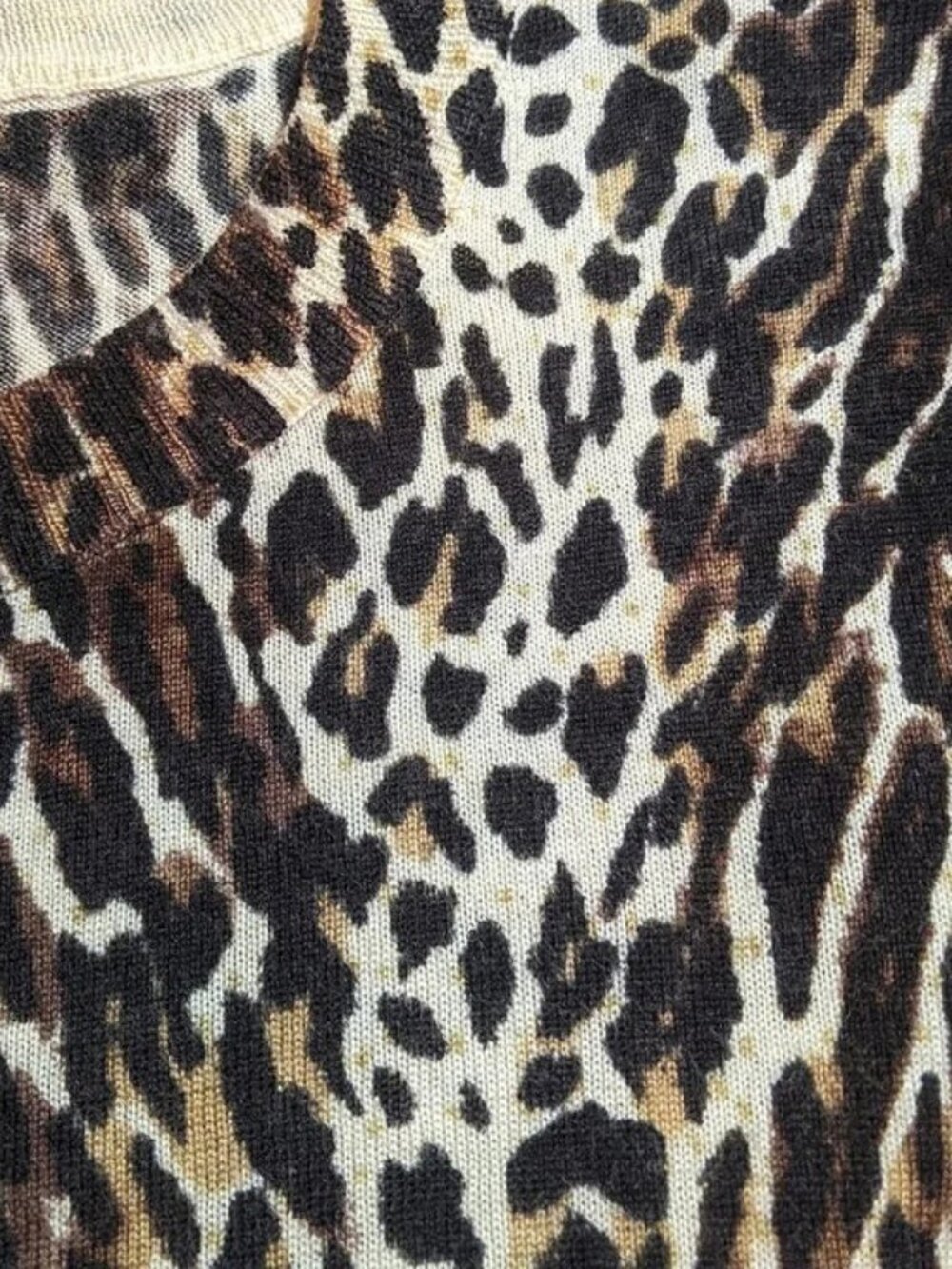 J. Crew | 'Tippi' Leopard Print Wool Pullover Sweater Top - Picture 8 of 9
